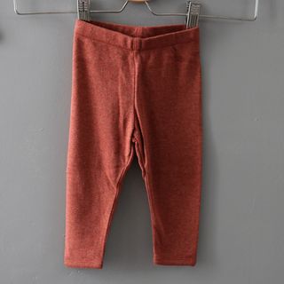 Baby ribbed cotton leggings