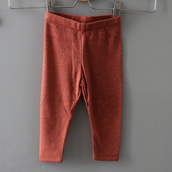 Baby ribbed cotton leggings