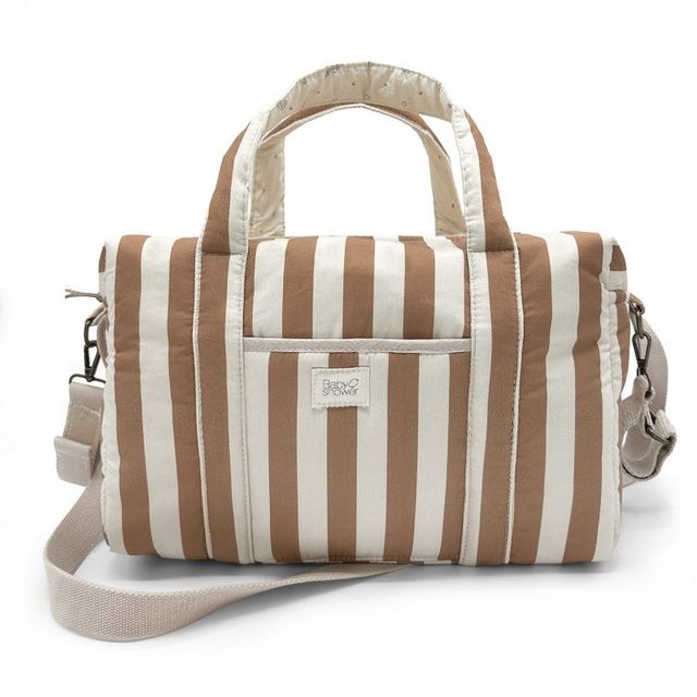Stroller (pushchair) bag with coated interior