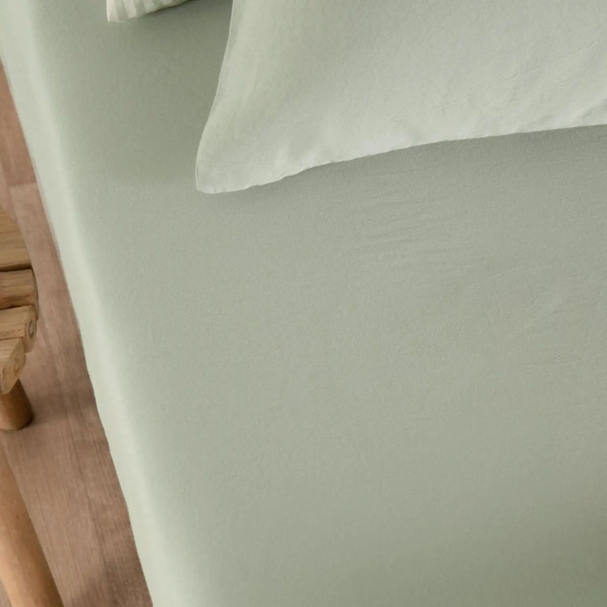 Kids' washed cotton sateen fitted sheet