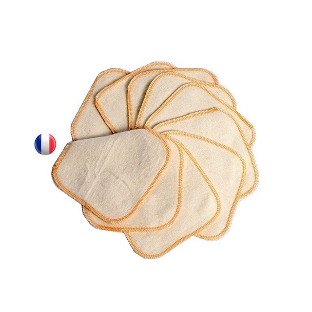 lingette lavable en chanvre et coton bio KIDEGO