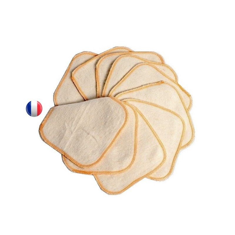 lingette lavable en chanvre et coton bio KIDEGO