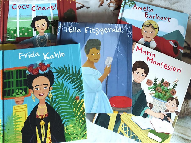 Kids' illustrated biography books about famous women