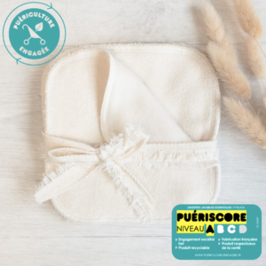 Reusable organic cotton wipes