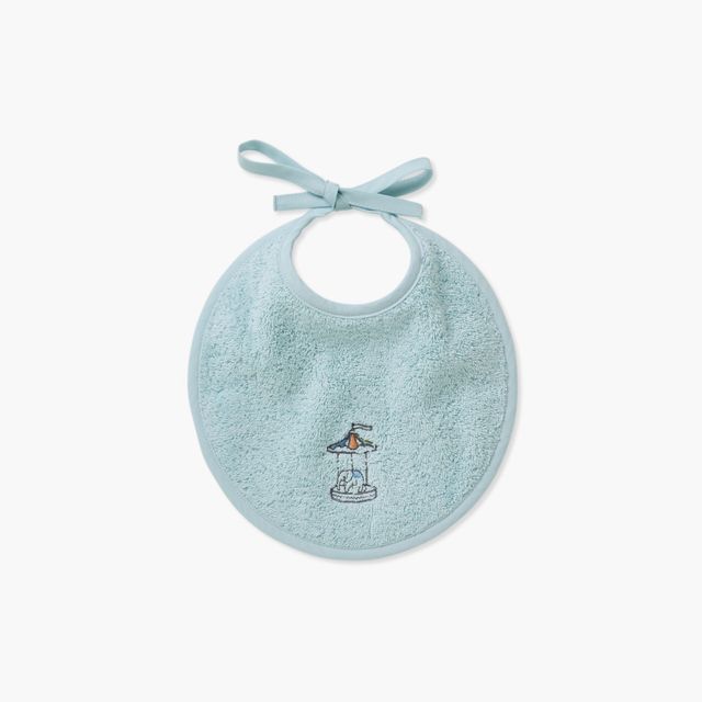 Mini bavoir coton bio Instant ciel