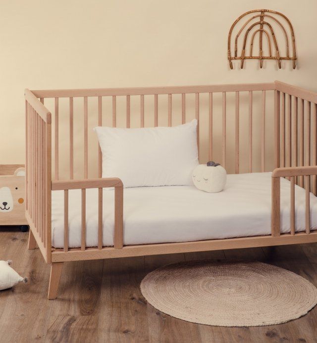 Organic cotton flannel baby mattress protector