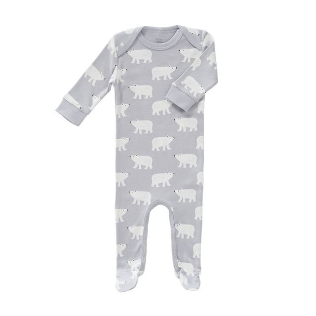 Organic cotton footed baby pyjama - polar bear print