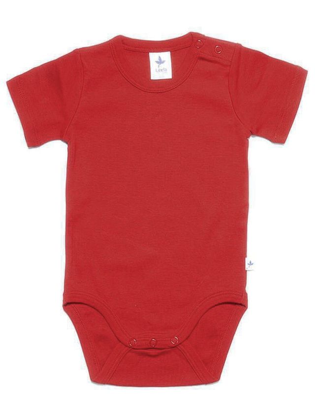Baby organic cotton short-sleeve bodysuit (vest)